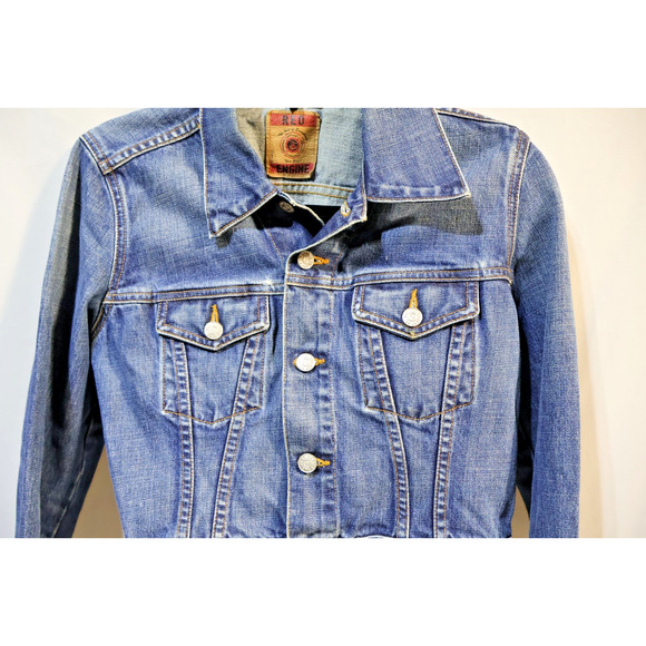 Red Engine Size Small Jean Jacket - Picture 2 of 6